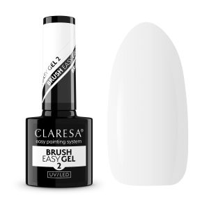Гел в бутилка - Easy Brush 2 (млечно бял) - CLARESA