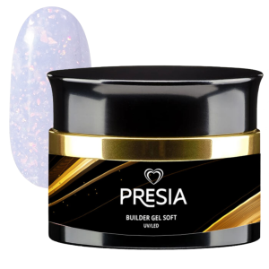 Изграждащ гел - Soft - PRESIA - Mermaid Glow Purple - 30ml