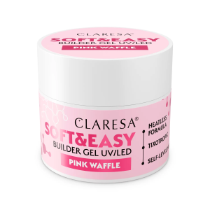 Изграждащ гел SOFT&EASY – CLARESA 45 gr – Pink Waffle