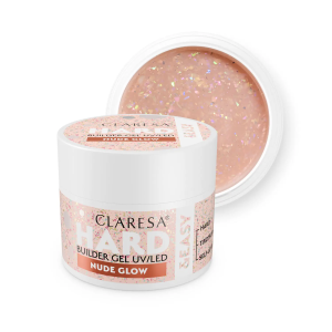 Изграждащ гел HARD&EASY – CLARESA 45 gr – Nude Glow