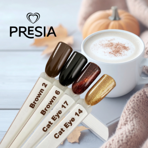 Warm Coffee - 4 бр. гел лак - PRESIA